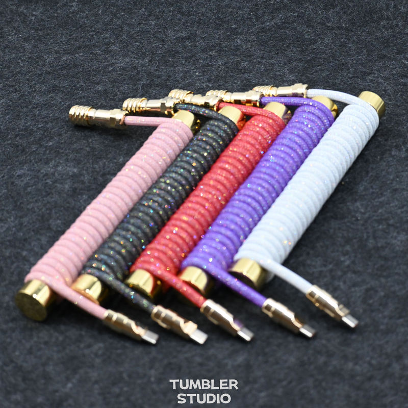 Tumbler Studio Constellation-Themed Magnetic Switch Keyboard Cable, Colored Diamond Aviation Plug Cable, and Muhang Plug Cable