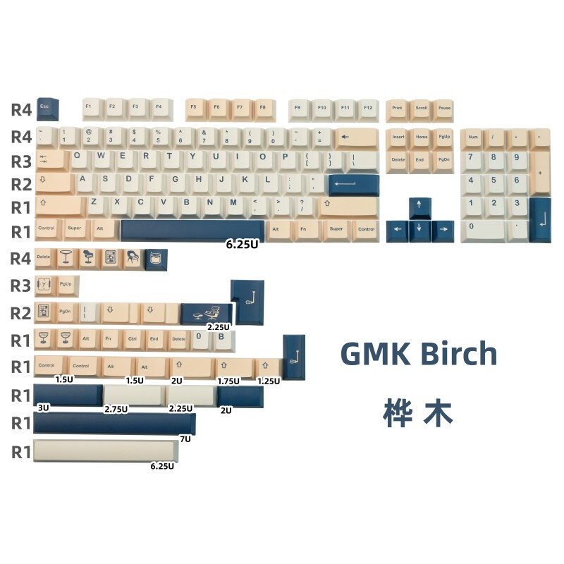 Gmk Birch Birch Wood Keycaps Pbt Dye-Sublimation Mechanical Keyboard Personalized Keys Original Factory High Compatibility Alice Gmk Birch Birch Wood Keycaps Pbt Dye-Sublimation Mechanical Keyboard Personalized Keys Original Factory High Compatibility Alice