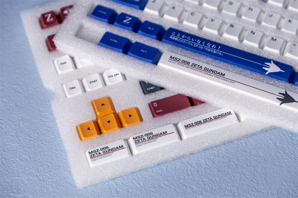 Zeta Gundam-メカニカルキーキャップ,PBT,昇華,オリジナルのゲーミング