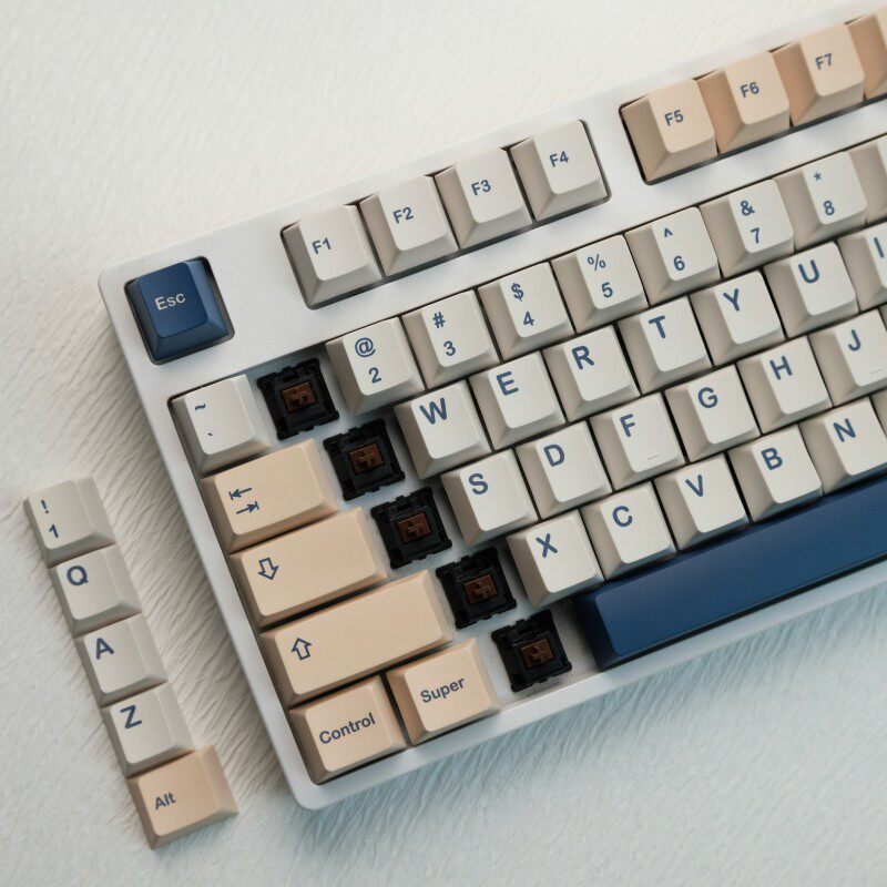 142 Keys/set GMK Birch Keycap PBT Dye Subbed Keycaps Cherry