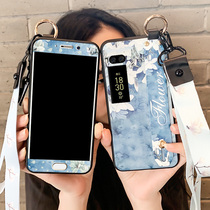 Meizu pro7 mobile phone case silicone women charm blue pro7 personality full screen tempered film wristband M793q protective cover with lanyard cute cartoon soft shell all-inclusive anti-drop male Tide brand new net red