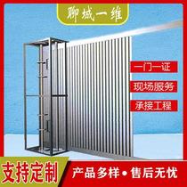 Liaocheng side-type steel fire-proof rolling shutter door folding fire-proof flame-retardant fire-resistant rolling shutter door inorganic cloth manufacturer customization