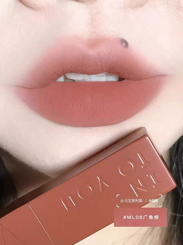 Матовая помада Inyou ML05, матовая, мл08, грязевая, нюдового цвета, нелегко наклеить на себя помаду, ученики