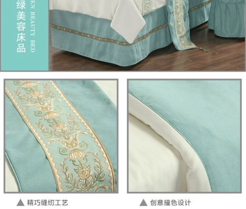 Khăn trải giường làm bằng vải cotton và vải lanh cao cấp bao gồm bốn bộ khăn trải giường nhỏ đẹp sang trọng châu Âu tùy chỉnh bốn bộ sức khỏe