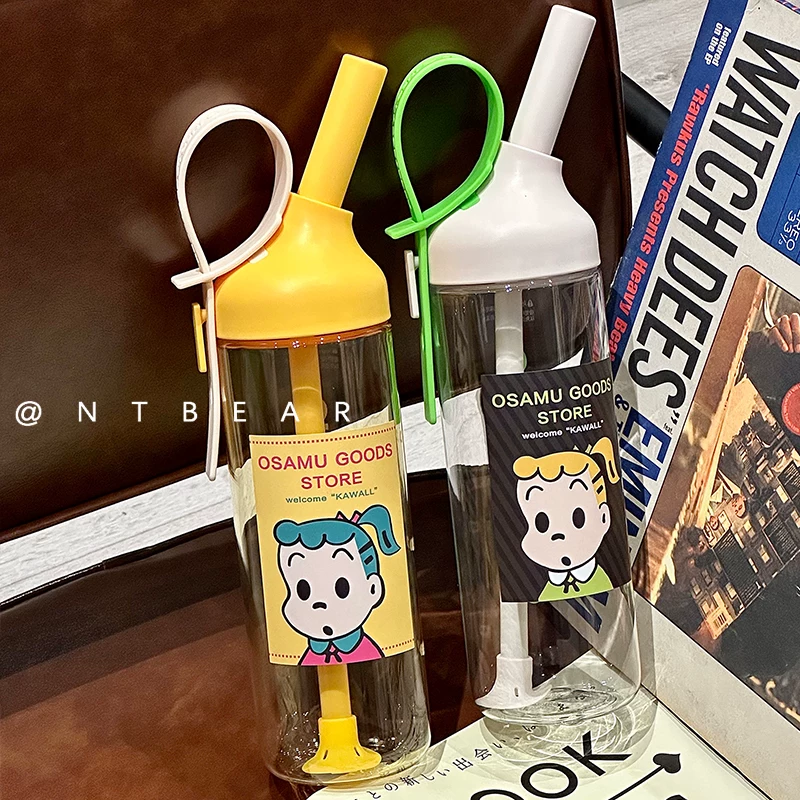 NTBEAR Фудзи Медвежонок Чаколог Купп Большой объём и преамбула Спортивная Соломка Стакан Женский сопровождающий Стакан Jojo Вода Стакан