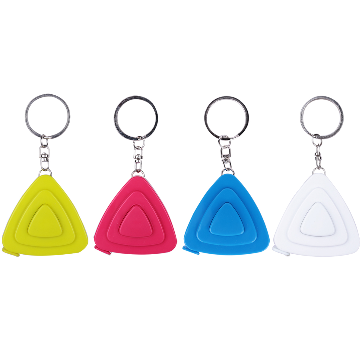 Deli 79666 Candy color keychain leather tape measure Mini measuring clothing ruler 1 5 meters magnetic adsorption