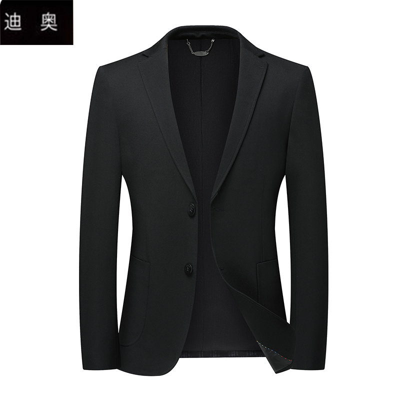 Dior High-End Slim-Fit Black Suit Men's Trendy Autumn Suit Business Casual Non-Iron Single Suit Jacket New Style