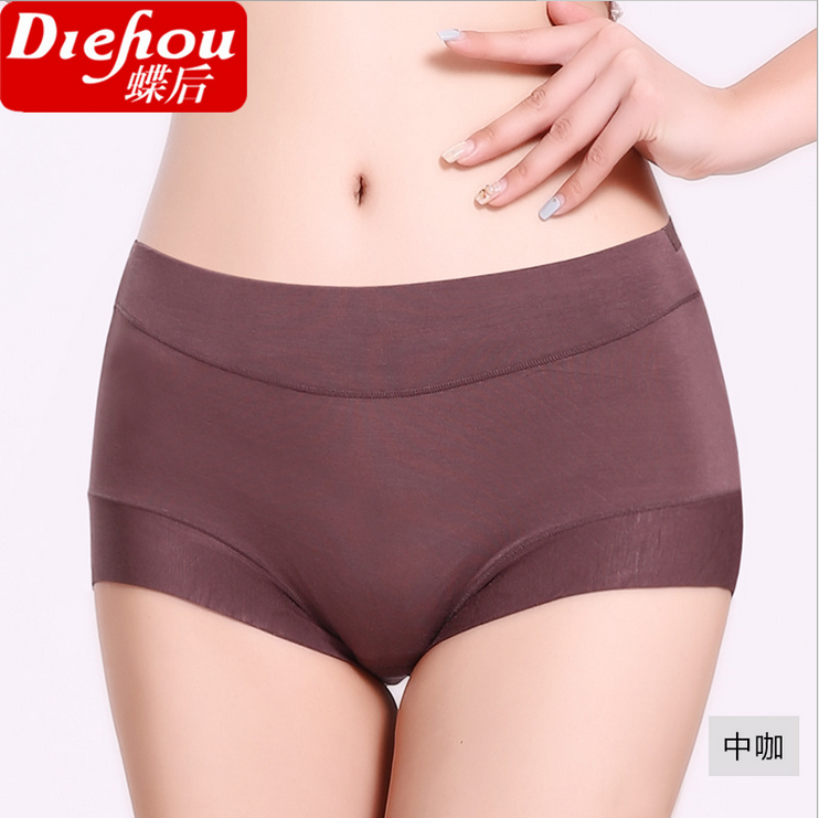 Sau bướm 229 Modal rắn màu tam giác đồ lót của phụ nữ ở eo không có dấu vết quần short hơn cotton cao eo thoải mái quần áo lót