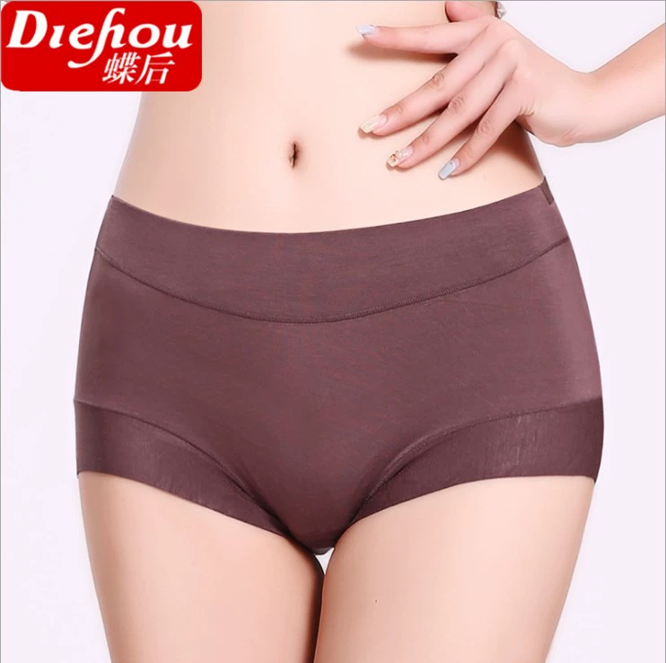 Sau bướm 229 Modal rắn màu tam giác đồ lót của phụ nữ ở eo không có dấu vết quần short hơn cotton cao eo thoải mái