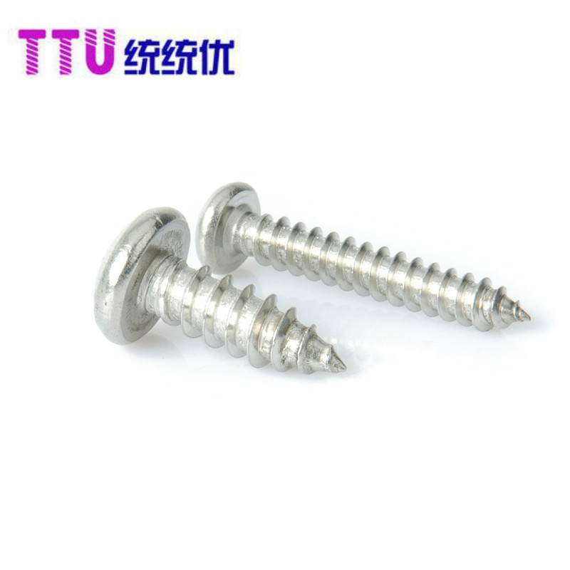 M3 M3 series 316L stainless steel round head self-tapping screw disc head cross self-tapping nail wood tooth screws M3 * 6 8 50