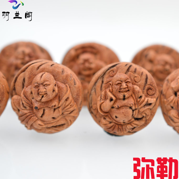 Peach Core Engraving Miedel Bracelet Mascot of the Peach Nuclear Virtuoso Pure Hand Engraving Lucky Happy With the Peach Nuclear Pro