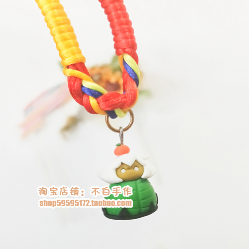 Not white handmade soft pottery small white light encounters surrounding soft pottery model custom sky light encounter model Dragon Boat Festival glutinous rice mushroom