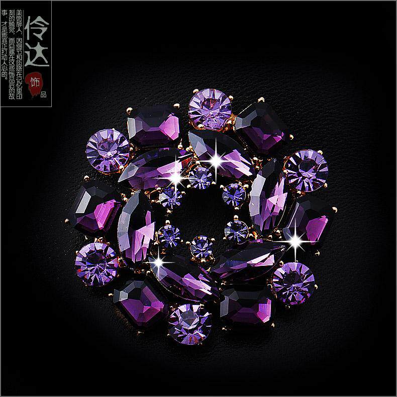Broche femme LINGLADY en Zircon diamant - Ref 1185589 Image 9