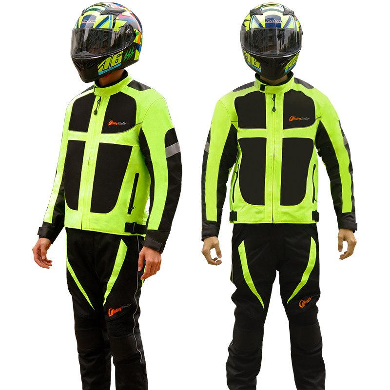 Riding Clothing Male Locomotive All Season Universal Waterproof Rain Anti-Fall Brigade Protective Clothing Suit Summer Cross-country Locomotive Equipment