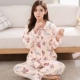 Đồ ngủ nhung san hô nữ mùa đông ngọt ngào phim hoạt hình lụa vàng cộng với nhung dày flannel mặc giản dị bên ngoài nhà dịch vụ phù hợp