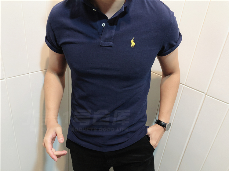 Polo ralph lauren nam polo mới áo sơ mi ngắn tay ngựa tiêu chuẩn phiên bản mỏng RM4-1