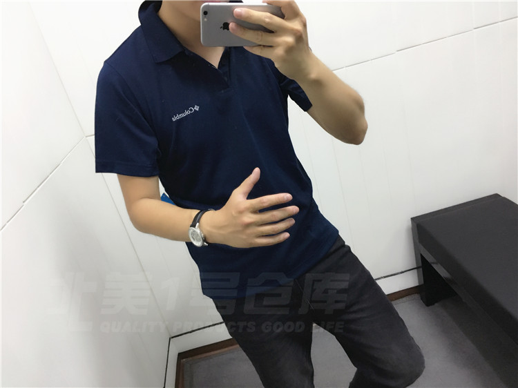 COLUMBIA Colombia Thể thao nam POLO Áo sơ mi ngắn tay áo polo lining