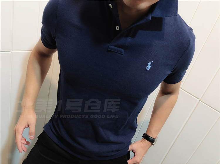 Polo ralph lauren nam polo mới áo sơ mi ngắn tay ngựa tiêu chuẩn phiên bản mỏng RM4-1