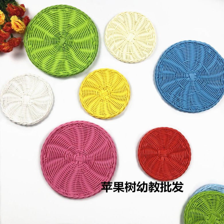 Kindergarten Hanging Decoration Corridor Decoration Hanging Accessories Creative Handmade Material Pendant Feather Plastic Woven Colored Discs