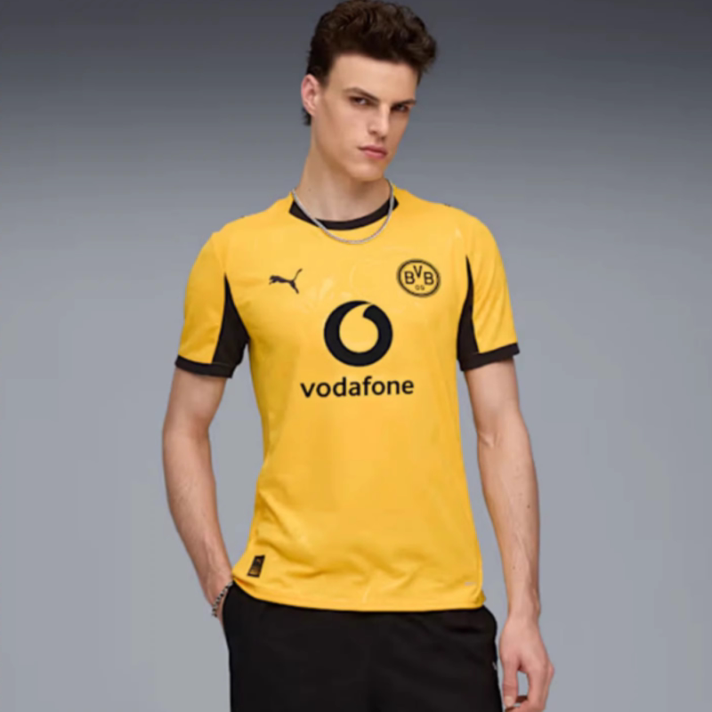 Puma Men's Dortmund Commemorative Fan Edition Jersey Moisture-Wicking Quick-Drying Short-Sleeved T-Shirt 780112-03