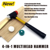 4-in-1 multi-purpose installation hammer woodworking hammer multi-purpose hammer rubber hammer installation hammer