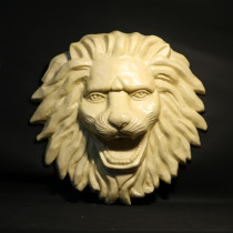 Sandstone GRP Lion Head Wall-mounted Water Spray Garden Forest Landscape Sculpture Villa Fountain Decorated Sand Sculpture Lion Head