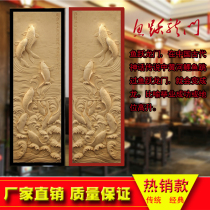 Promotion Sandstone Reliefs Frescoed Chinese Nine Fish Toula Sandstone Relief Background Wall Nine Fish Thatfish Leap Gantry Special Price