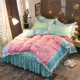 Ins net cô gái bốn mảnh cotton cotton công chúa gió giường váy quilt 1.8 / 2.0m bộ đồ giường váy giường