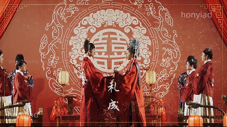 2分57秒 剪映婚礼快剪模板中式复古古风预告MV文字幕排版草稿素材支持win&mac 兼容M1、M2插图18