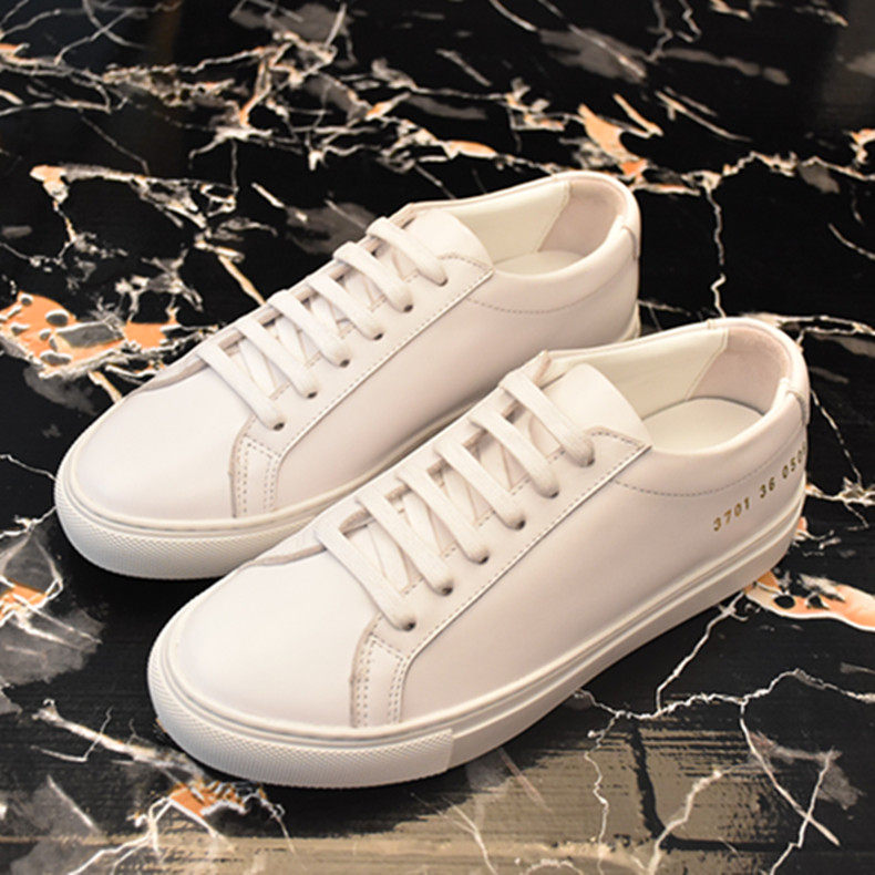 2017 spring new star with the same leather plus velvet warm white shoes cotton shoes women's sports casual flat shoes