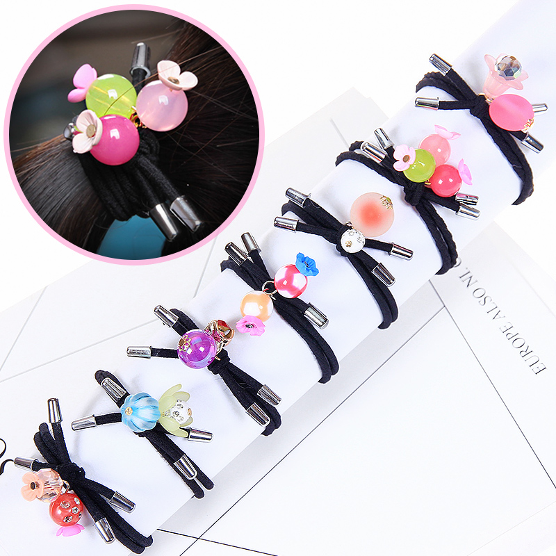 Korean children's rubber hair ring Princess hair ring does not hurt hair Cute headdress baby rubber band little girl hair ring a variety of styles