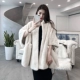 Áo choàng lông chồn nhung lông chồn nữ toàn bộ lông chồn mid-dơi áo lông chồn 2019 mới - Faux Fur