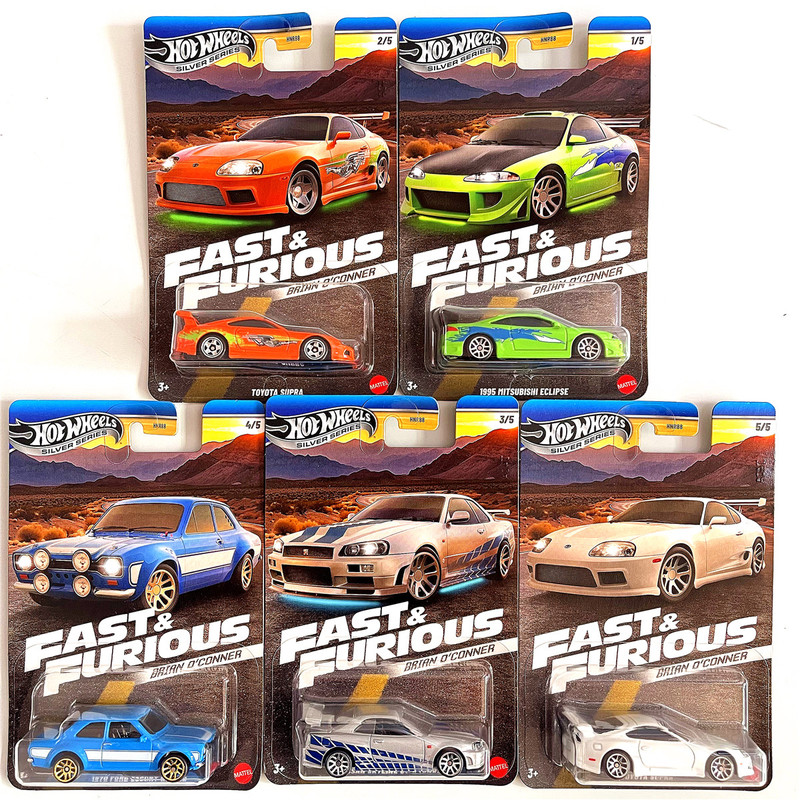 Hot Wheels Fast & Furious Collectible Alloy Car Model Hnr88 Mitsubishi Hnw46 Speedster Porsche Hnt21