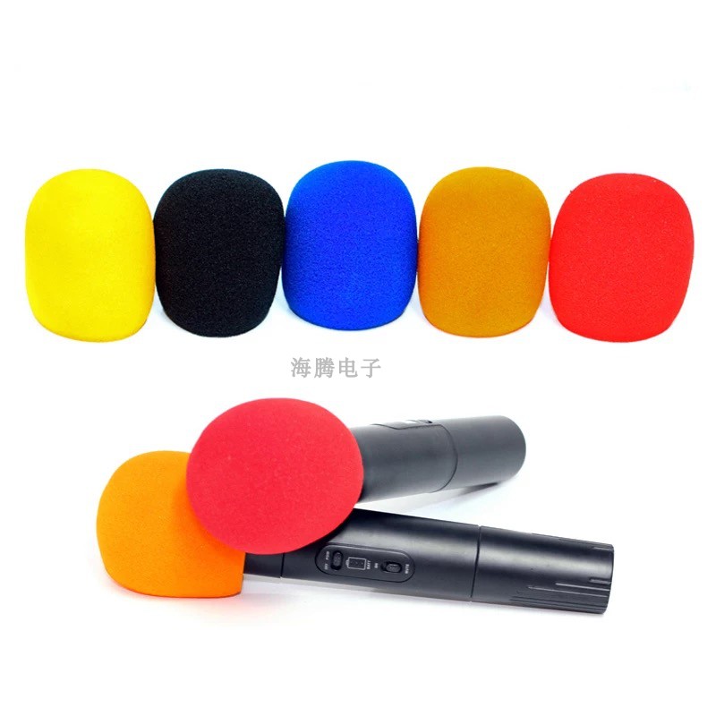 Large sponge cover KTV wireless microphone dust-proof spray cover windproof microphone cover non-disposable washable microphone cover