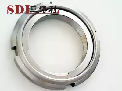Imported bearing steel sheet full metal self-locking anti-loosening U-shaped nut Taiwan locking stop round nut M10-M75