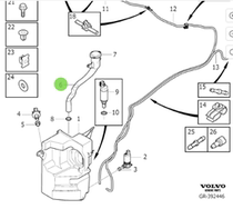 Suitable for Volvo xc60 wiper bottle pipe glass kettle connecting pipe