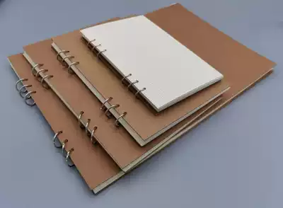 a3 grid book a4 notebook thick college students simple detachable small grid notebook hand book