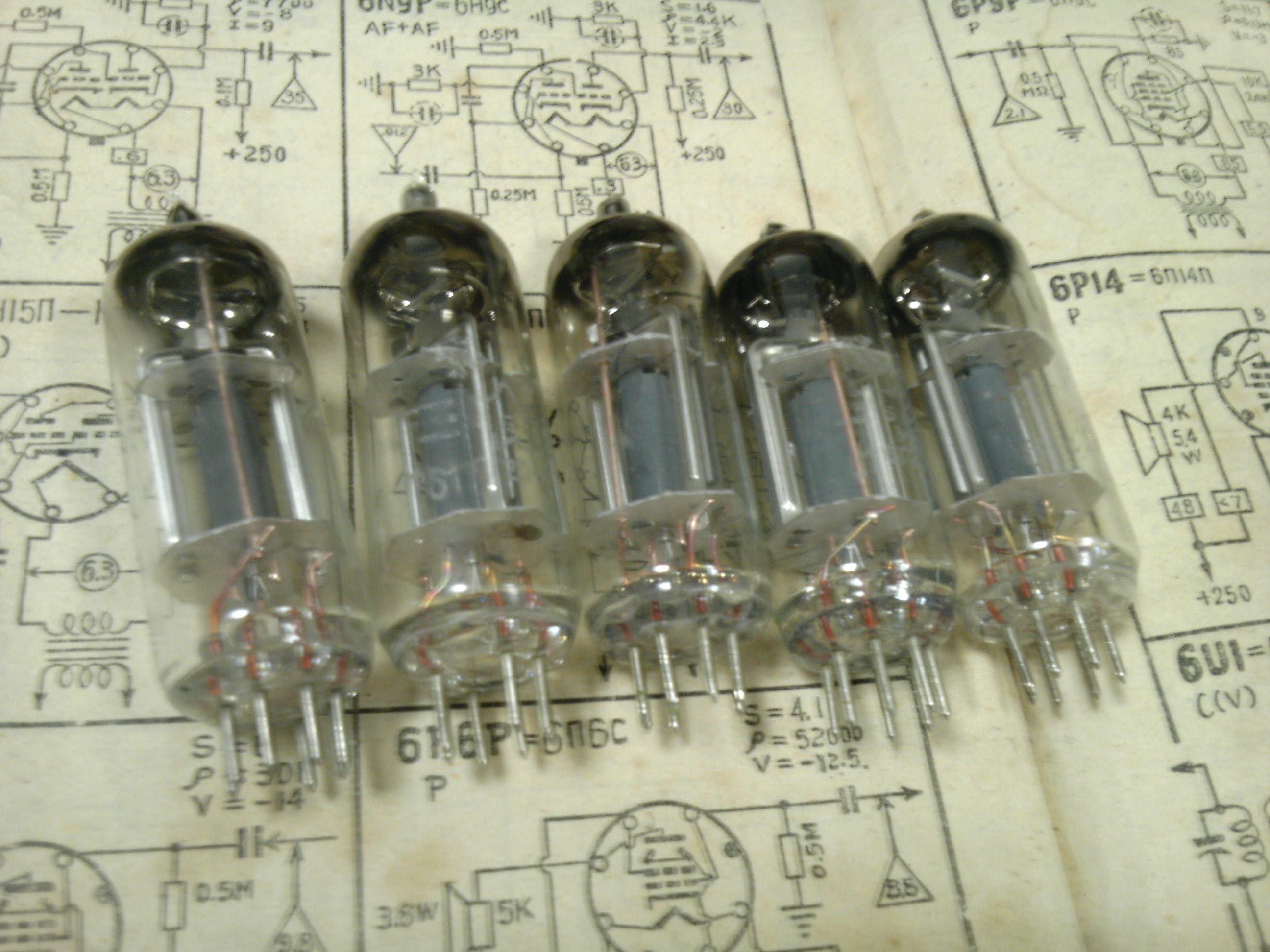 全新测试配对北京电子管厂6G2/6Г2П-К/6AV6/6AT6/EBC91/6厂2n