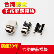 American design Gigabit CAT6 class six network module full shielded wire RJ45 module quality super good