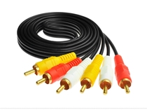 Pure copper three pairs of three AV RCA Lotus line audio cable video line 3 pairs 3 6 heads 1 5 meters to 20 meters
