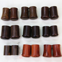  Mounting material Solid wood boutique ebony shaft head Chicken wings mahogany wood rod Solid wood shaft head Mahogany shaft head