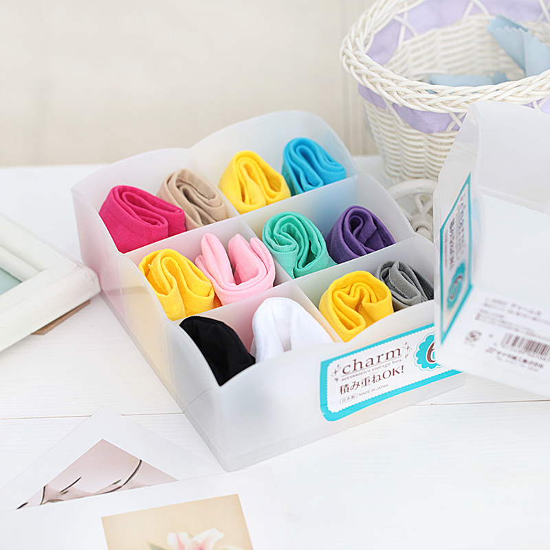 Japan Imports Sanada Silk Socks Containing small objects Boxes Socks Containing Box Clips Finishing Boxes
