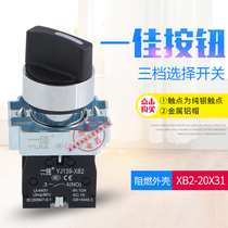 Yijia YJ139-XB2-10X21 two-speed knob rotary switch self-locking master selector switch XB2-BD21C