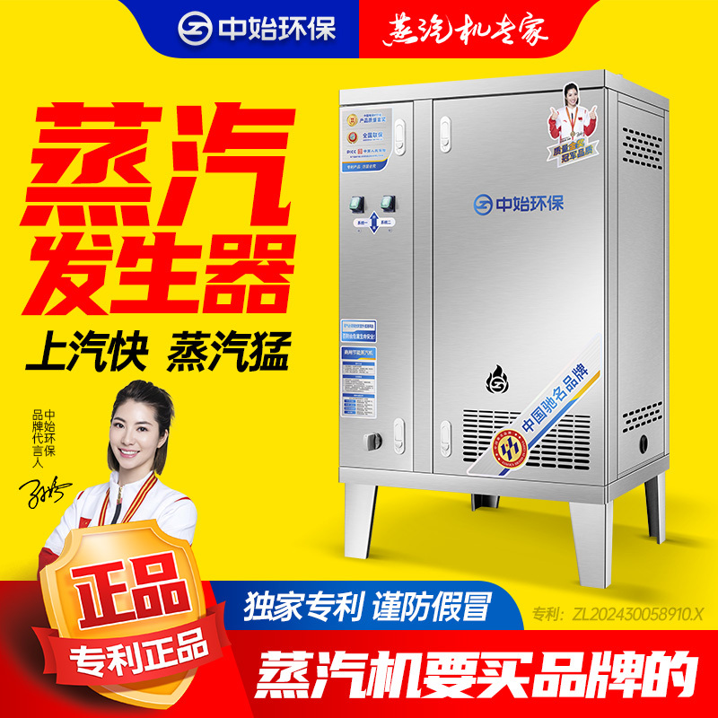 Zhongshi Environmentally Friendly Gas Steam Generator Commercial Small Boiler Steam Engine for Cooking Soy Products, Steaming Buns, and Brewing