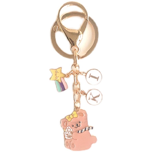 Милый креативный мультяшный изысканный брелок с буквами, подвеска, цепочка, делается под заказ, подарок на день рождения