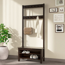 Nordic coat rack change shoe stool hanging clothes integrated shoe rack can sit floor-to-ceiling hanging bag rack home doorway seat stool bedroom