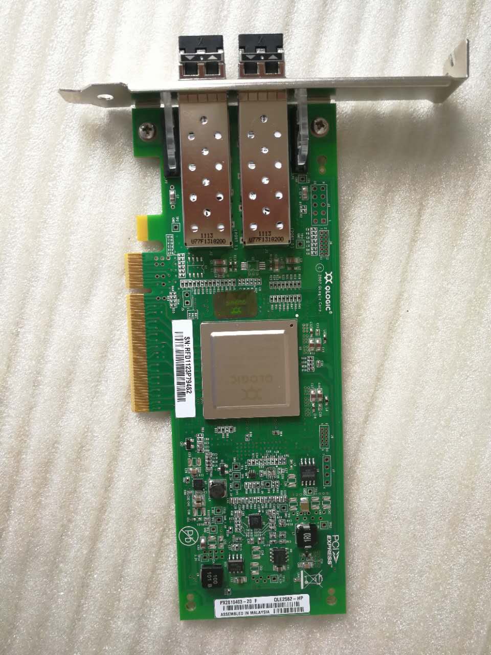 Original QLOGIC QLE2562 8GB PCI-E dual-port HBA card Fiber Channel card (bad parts)