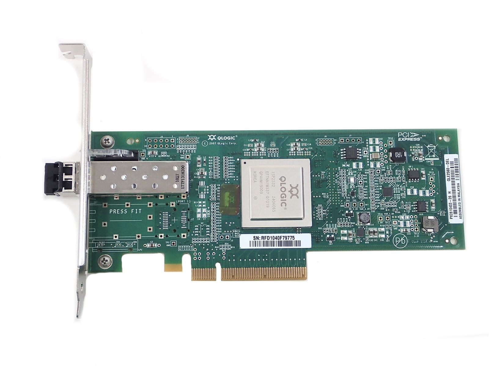 Original QLOGIC QLE2560-DELL 8Gb single-port fiber card PCIe HBA card QLE2560