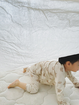 MINIV KIDS Morandi color baby autumn and winter home clothes set baby pajamas autumn clothes long pants