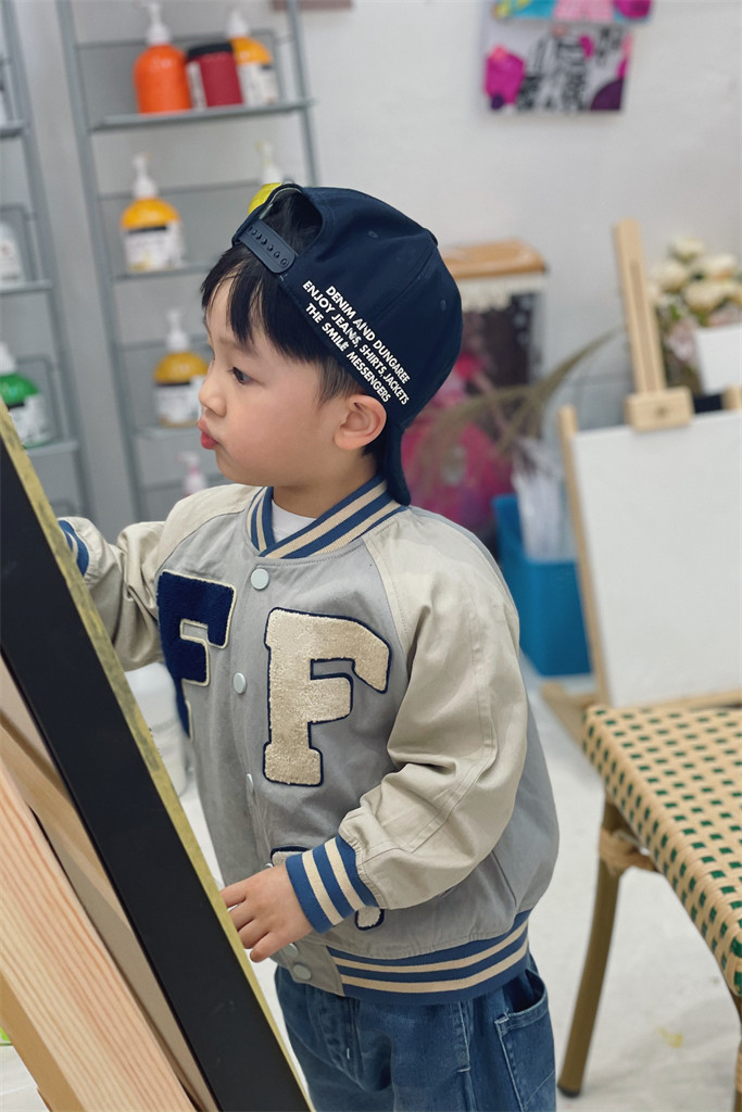 MINIV KIDS baseball boy ~ spring baby baseball uniform jacket children's jacket top
